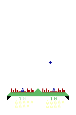 Missile War title screen for Arcadia 2001
